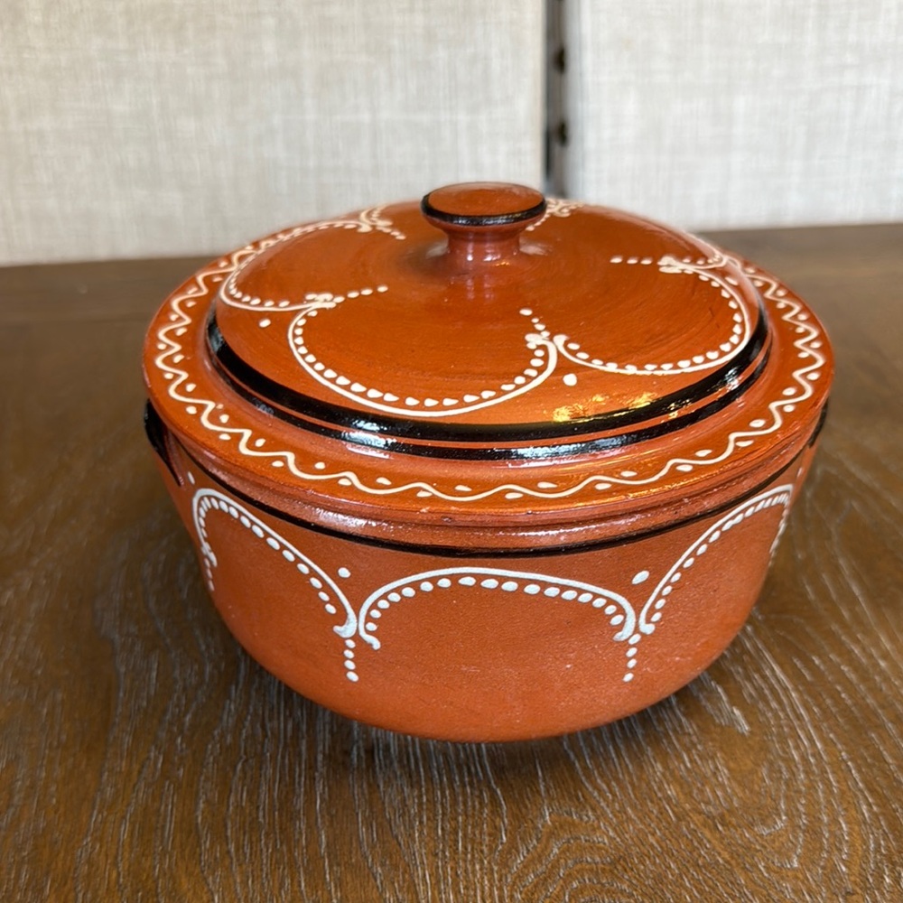E. Alves Terracotta Pot with Lid